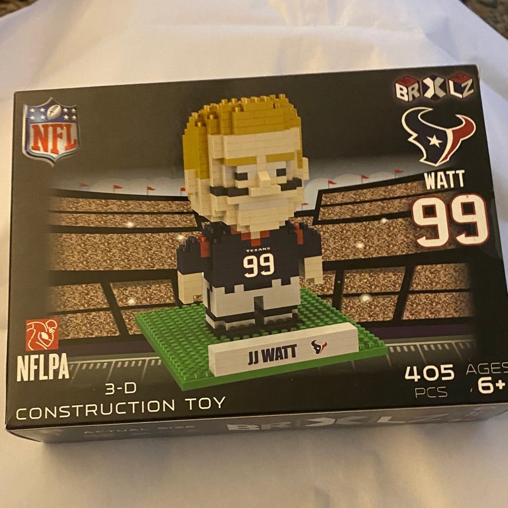 JJ Watt 3D Construction Toy - Blue, White, Green